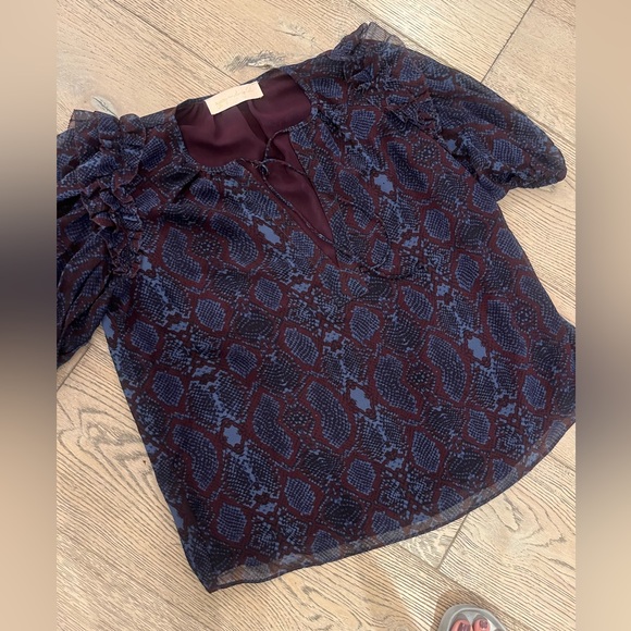 Fall inspired, short sleeve blouse - Picture 1 of 1